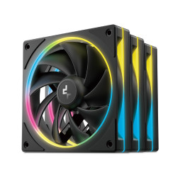 Комплект вентилатори DeepCool FL12 SE 3IN1, 3-in-1 3x120mm, Luminous Halo ARGB - R-FL12SE-BKAPN3-G