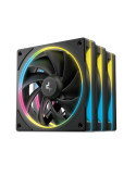 Комплект вентилатори DeepCool FL12 SE 3IN1, 3-in-1 3x120mm, Luminous Halo ARGB - R-FL12SE-BKAPN3-G