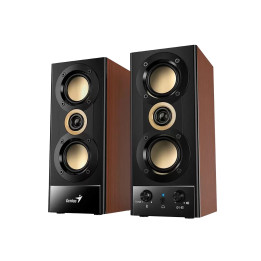 Bluetooth тонколони Genius SP-HF800BT, 2.0 20W RMS, Bluetooth 5.3, Wood - GENIUS-SP-HF800BT
