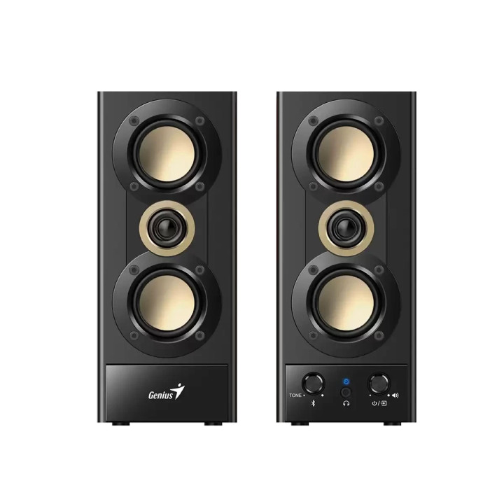 Bluetooth тонколони Genius SP-HF800BT, 2.0 20W RMS, Bluetooth 5.3, Wood - GENIUS-SP-HF800BT