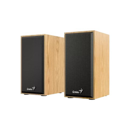Bluetooth тонколони Genius SP-HF180, 2.0 6W, USB, Pine Wood - GENIUS-SP-HF180-PW