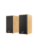 Bluetooth тонколони Genius SP-HF180, 2.0 6W, USB, Pine Wood - GENIUS-SP-HF180-PW