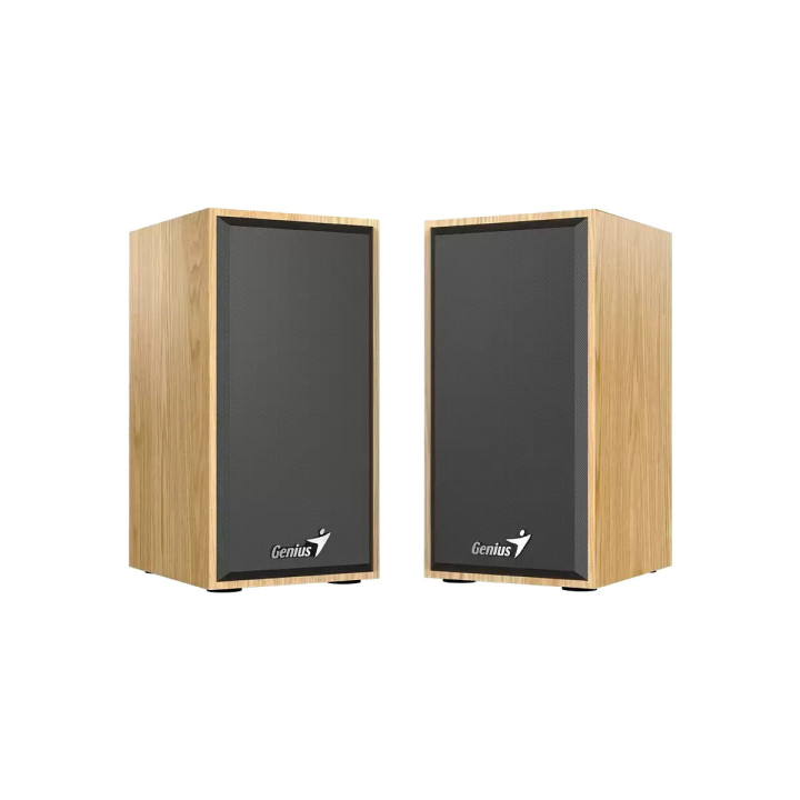 Bluetooth тонколони Genius SP-HF180, 2.0 6W, USB, Pine Wood - GENIUS-SP-HF180-PW