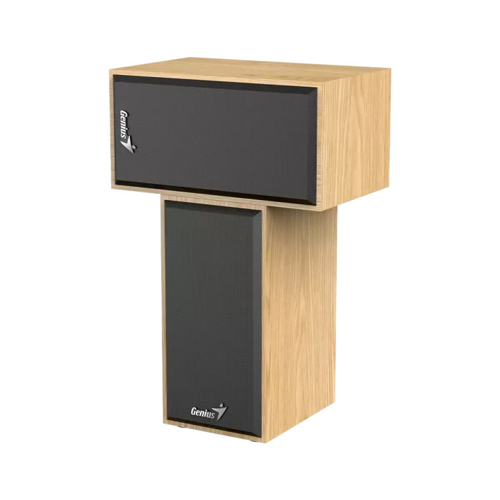 Bluetooth тонколони Genius SP-HF180, 2.0 6W, USB, Pine Wood - GENIUS-SP-HF180-PW