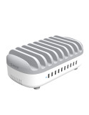Зарядна станция за мобилни устройства Orico Charger Station 220V,10 x USB 120W white - DUK-10P-EU-WH