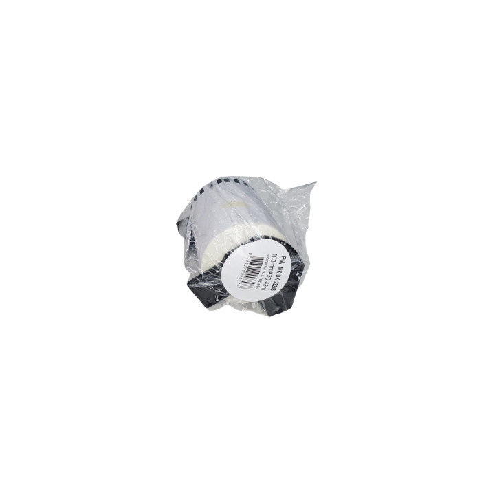 Съвместими етикети Makki за Brother DK-22246 - White Continuous Length Paper Tape 103mm x 30.48m, Black on White - MK-DK-22246