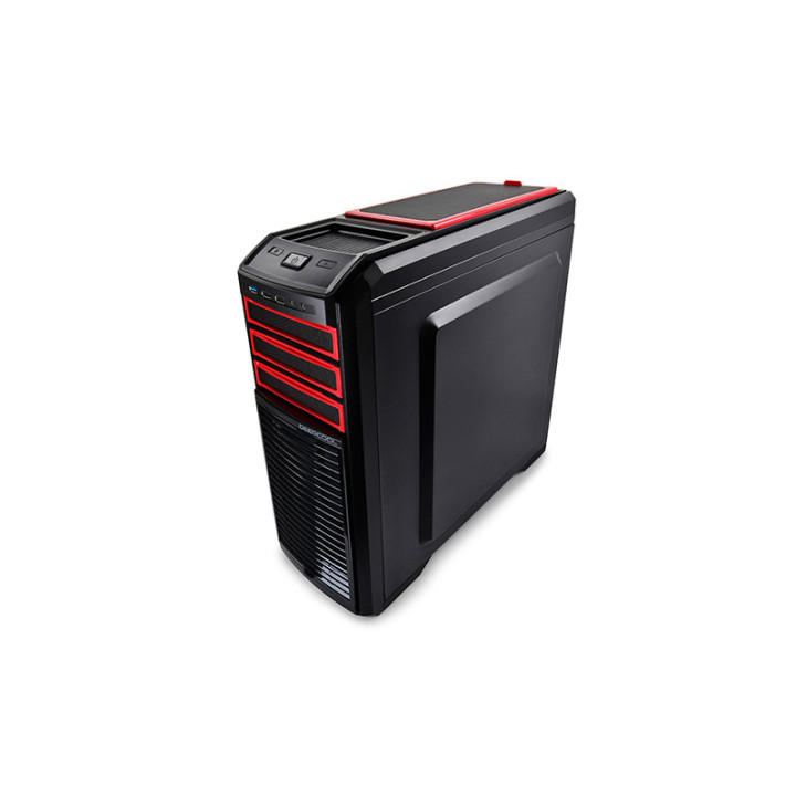Кутия за компютър DeepCool KENDOMEN RD черна/червена