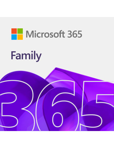 Офис пакет Microsoft 365 Family, 1 година, EuroZone, Online Download - EP2-36894