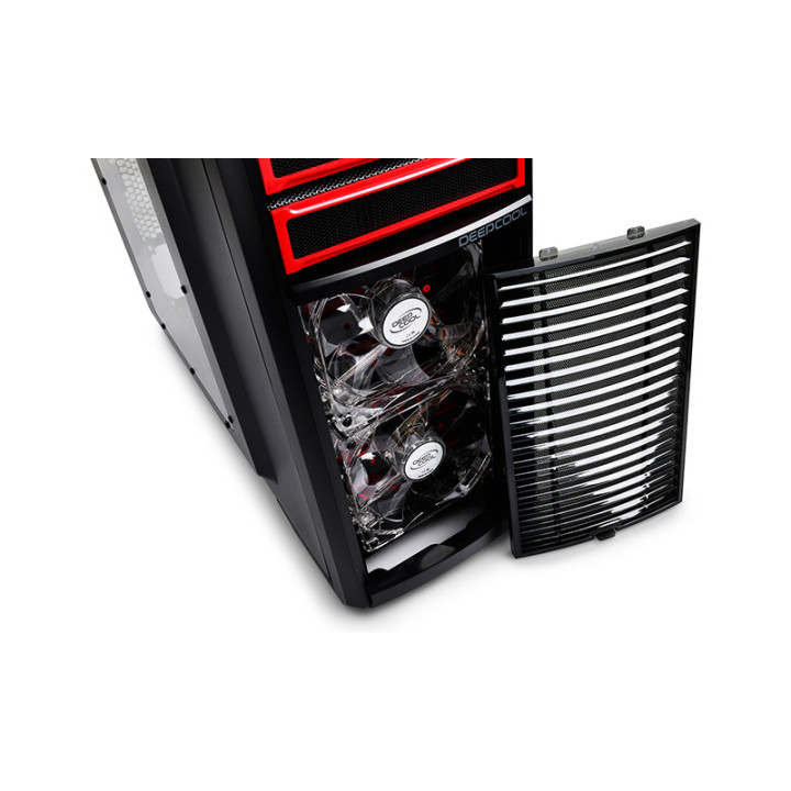 Кутия за компютър DeepCool KENDOMEN RD черна/червена