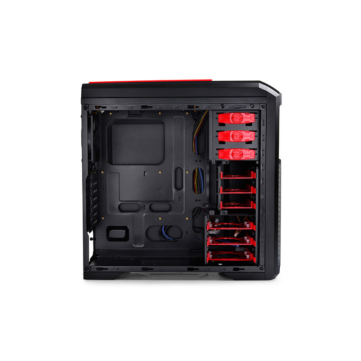 Кутия за компютър DeepCool KENDOMEN RD черна/червена