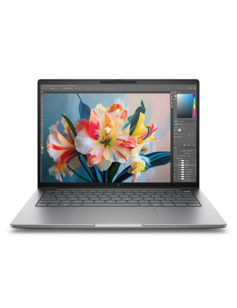 Лаптоп HP ZBook 8 G1i AI, Intel Core Ultra 7 255H, 14" 2.5K 120Hz 400nits, 32GB RAM, 1TB SSD, NVIDIA RTX 500 Ada 4GB, Pike Silver, Win 11 Pro - A3ZU8ET