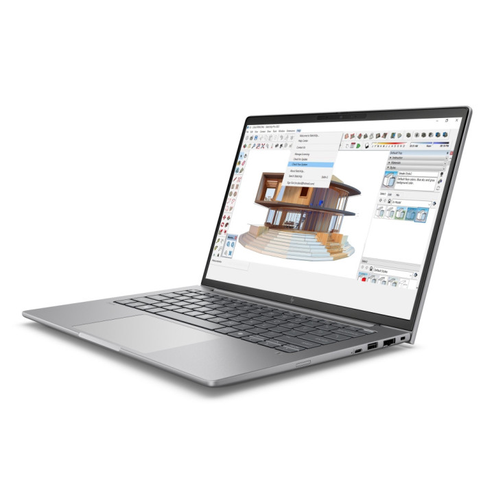 Лаптоп HP ZBook 8 G1i AI, Intel Core Ultra 7 255H, 14" 2.5K 120Hz 400nits, 32GB RAM, 1TB SSD, NVIDIA RTX 500 Ada 4GB, Pike Silver, Win 11 Pro - A3ZU8ET
