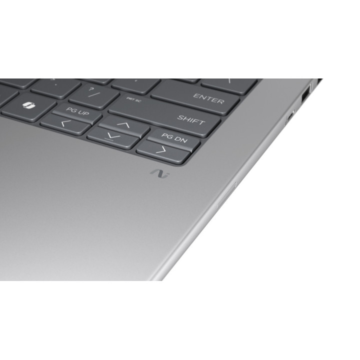 Лаптоп HP ZBook 8 G1i AI, Intel Core Ultra 7 255H, 14" 2.5K 120Hz 400nits, 32GB RAM, 1TB SSD, NVIDIA RTX 500 Ada 4GB, Pike Silver, Win 11 Pro - A3ZU8ET