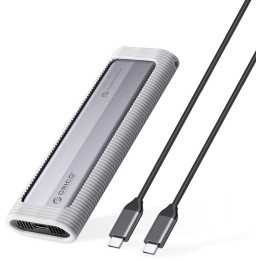 Външна кутия за диск Orico M.2 NVMe M-key 10 Gbps, Silicone Protective Case - AXM2-G2-GY-BP