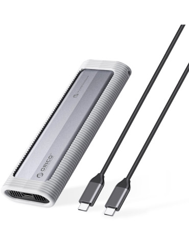 Външна кутия за диск Orico M.2 NVMe M-key 10 Gbps, Silicone Protective Case - AXM2-G2-GY-BP