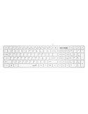 Геймърска клавиатура Genius клавиатура Slim Keyboard SlimStar 126 White - Copilot, Low profile Chocolate - GENIUS-SlimStar-126-US-WH