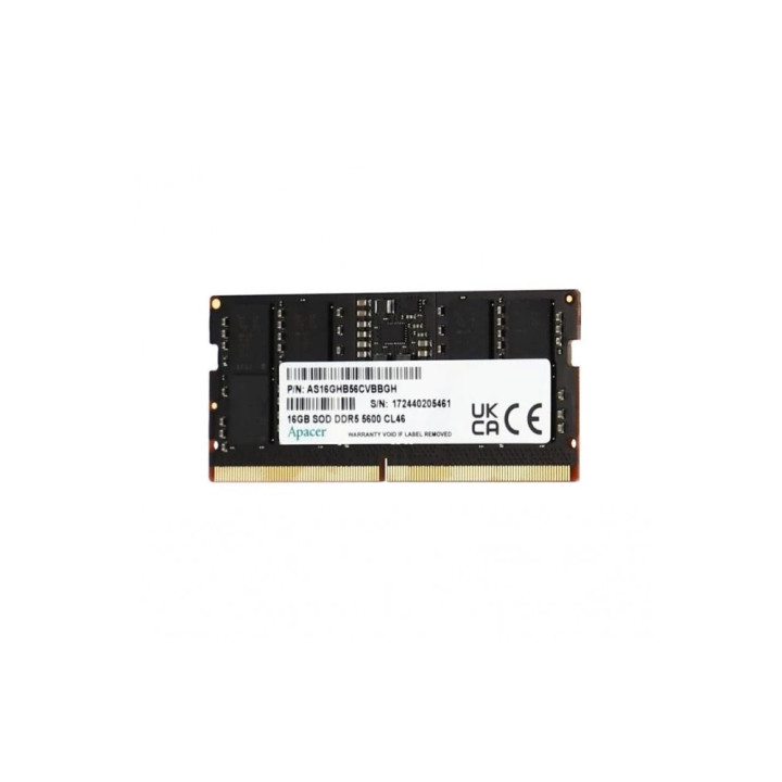 RAM памет Apacer 32GB DDR5 5600MHz SODIMM 2048x8 - AS32GHB56CVBBGH