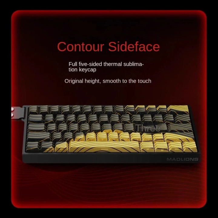 Професионална геймърска механична клавиатура Madlions MAD 68 HE Flagship V2 - 8K, Magnetic Amber Pro Switches - White - MAD-68-HE-V2-FS-MS-WH
