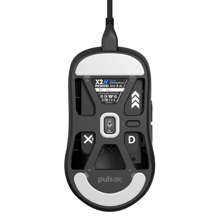 Професионална геймърска мишка Pulsar X2H Wired Size2 Black - PX2H21D