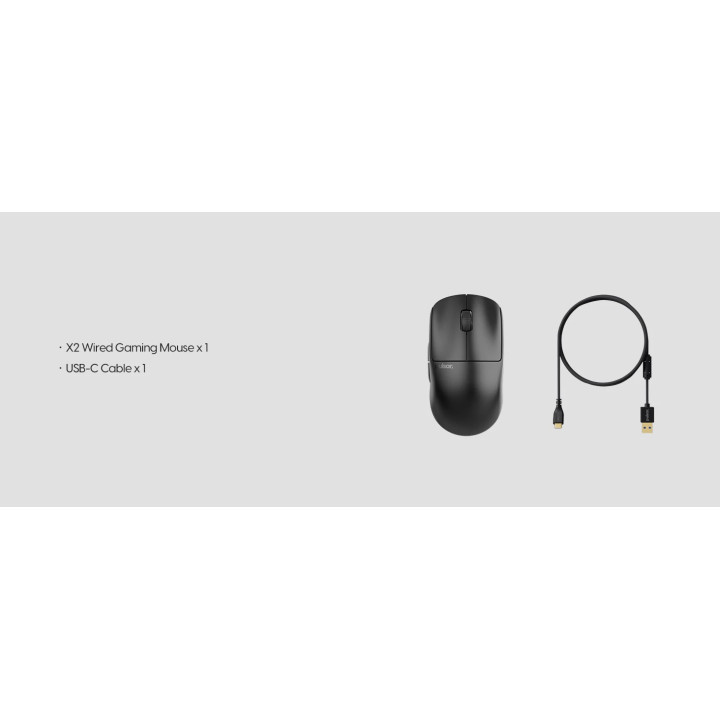 Професионална геймърска мишка Pulsar X2 Wired Size2 Black - PX2221D