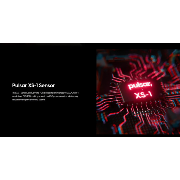 Професионална безжична геймърска мишка Pulsar ZywOo The Chosen Mouse Size1 Black 8K - PZWX11