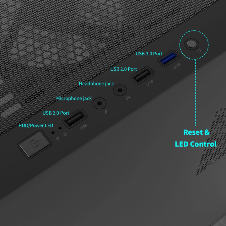Кутия за компютър Zalman N7 PLUS, ATX, 7бр. Включени вентилатори, Tempered Glass - N7-PLUS