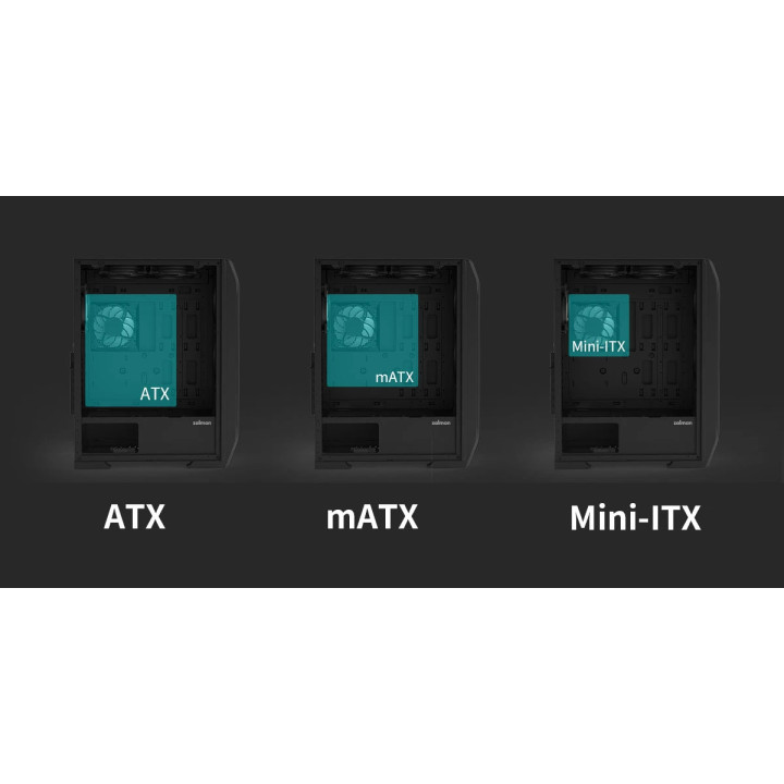 Кутия за компютър Zalman N7 PLUS, ATX, 7бр. Включени вентилатори, Tempered Glass - N7-PLUS