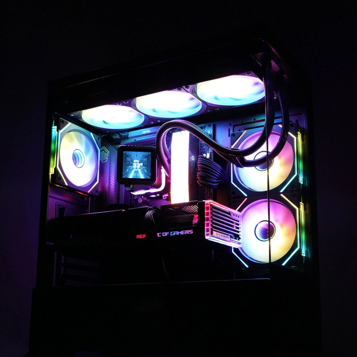 Кутия за компютър Zalman Chronix BLACK, ATX, 3 x 120 mm A-RGB, USB-C, Tempered Glass - ZM-CHRONIX-BLACK