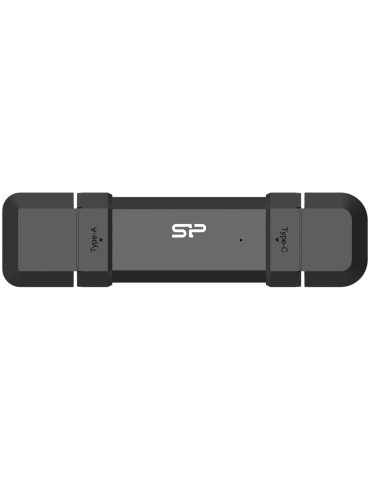 Външен SSD диск Silicon Power 2TB DS72 USB Type-A and USB Type-C 3.2 Gen 2 Black - SP002TBUC3S72VPK