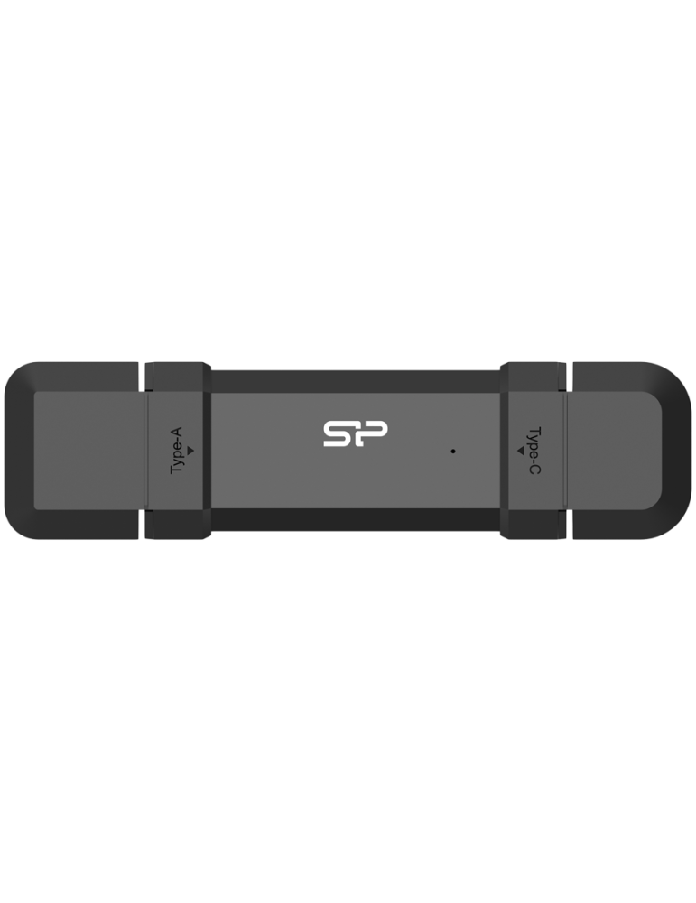 Външен SSD диск Silicon Power 2TB DS72 USB Type-A and USB Type-C 3.2 Gen 2 Black - SP002TBUC3S72VPK