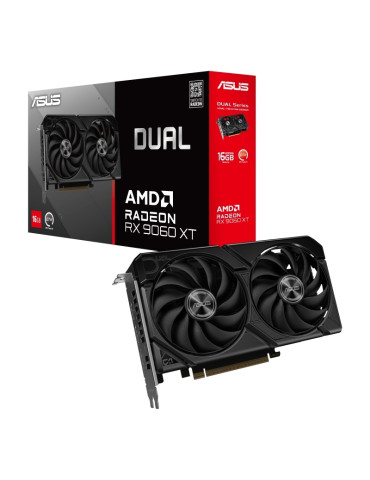 Видео карта Asus Dual RX 9060 XT 16GB GDDR6, 128 bit - 90YV0LG2-M0NA00