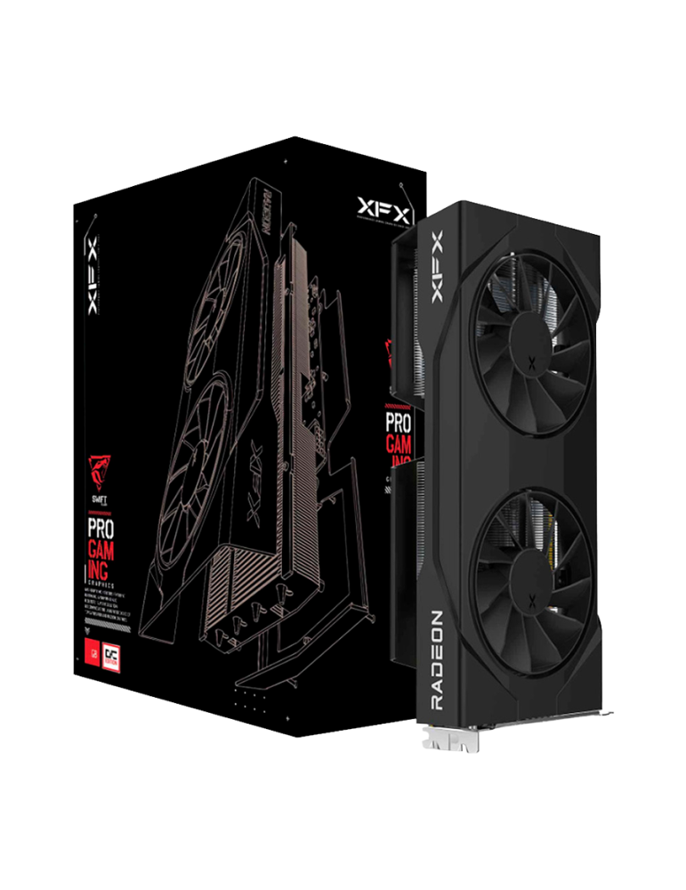 Видео карта XFX SWIFT AMD Radeon RX 9060 Gaming Edition with 8GB GDDR6, 128bit - RX-96SWFT8BC