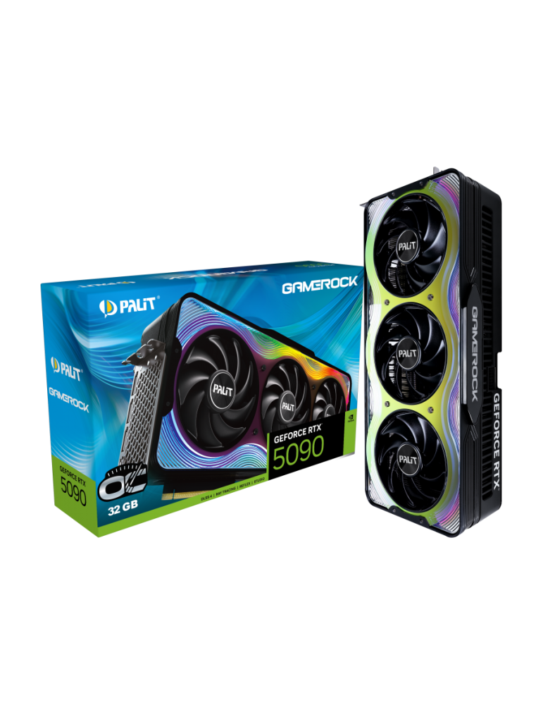 Видео карта Palit Nvidia GeForce RTX 5090 GAMEROCK OC 32GB, 512bit - NE75090S19R5-GB2020G