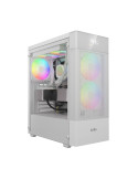 Кутия за компютър Gamdias AURA GC5 ELITE ARGB WHITE, ATX, Addressable RGB, Mesh, Digital Display - GAMDIAS-AURA-GC5-ELITE-ARGB-WH