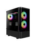 Кутия за компютър GamdiasTALOS E3 CG, ATX, 3 x 120 mm A-RGB, Curved Glass - GAMDIAS-TALOS-E3-CG-BK