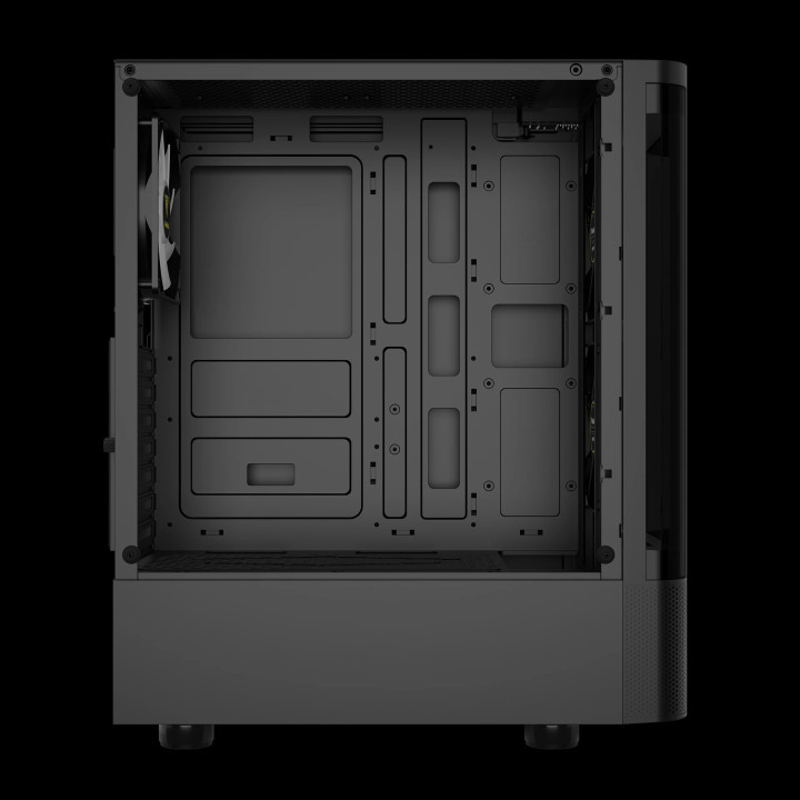 Кутия за компютър GamdiasTALOS E3 CG, ATX, 3 x 120 mm A-RGB, Curved Glass - GAMDIAS-TALOS-E3-CG-BK
