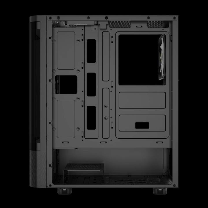 Кутия за компютър GamdiasTALOS E3 CG, ATX, 3 x 120 mm A-RGB, Curved Glass - GAMDIAS-TALOS-E3-CG-BK