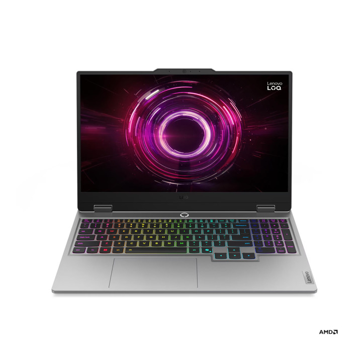 Лаптоп Lenovo LOQ, AMD Ryzen 7 250, 15.6" FHD (1920x1080) 144Hz IPS, 16GB RAM, 1TB SSD, GeForce RTX 5050 8GB GDDR6 - 83JG004CBM