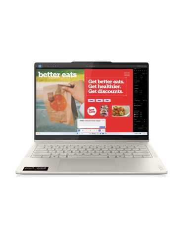 Лаптоп Lenovo Yoga 7 2-in-1, AMD Ryzen AI 7 350, 14" WUXGA (1920x1200) IPS Touch, 24GB RAM, 1TB SSD, Radeon 860M - 83JR0010BM