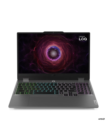 Лаптоп Lenovo LOQ, AMD Ryzen 5 7235HS, 15.6" FHD (1920x1080) 144Hz IPS, 24GB RAM, 512GB SSD, GeForce RTX 4050 6GB GDDR6 - 83JC00KABM