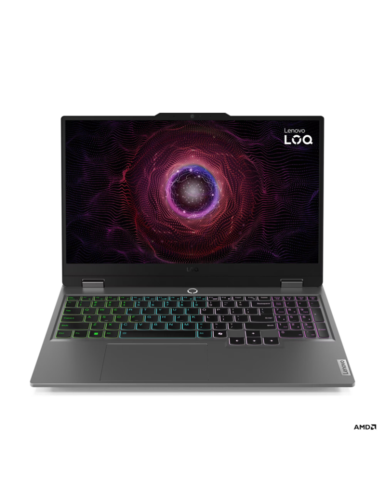 Лаптоп Lenovo LOQ, AMD Ryzen 5 7235HS, 15.6" FHD (1920x1080) 144Hz IPS, 24GB RAM, 512GB SSD, GeForce RTX 4050 6GB GDDR6 - 83JC00KABM