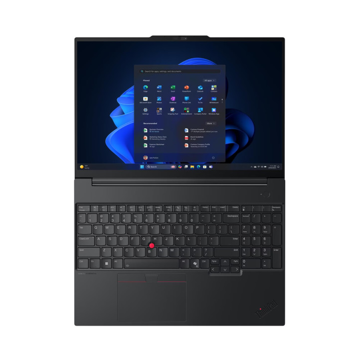 Лаптоп Lenovo ThinkPad E16 Gen 3, Intel Core Ultra 5 225U, 16" WUXGA (1920x1200) IPS, 16GB RAM, 512GB SSD, Graphics - 21SR0045BM