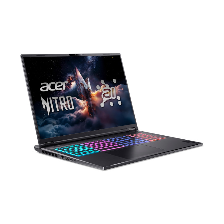 Лаптоп Acer Nitro 18, AMD Ryzen AI 9 365, 18" WUXGA (1920x1200) 165Hz IPS, 32GB RAM, 1TB SSD, GeForce RTX 5060 8GB GDDR7 - AN18-61-R14D