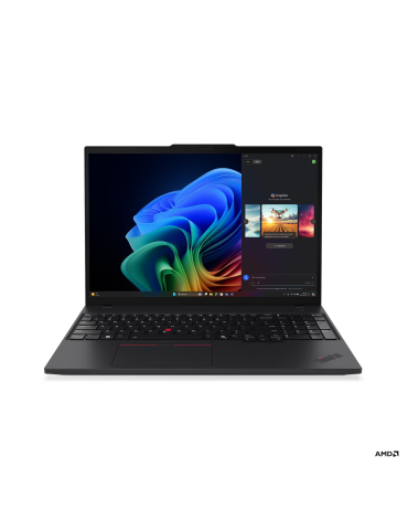 Лаптоп Lenovo ThinkPad T16 Gen 4, AMD Ryzen AI 7 PRO 350, 16" WUXGA (1920x1200) IPS, 32GB RAM, 512GB SSD, Radeon 880M - 21QN001RBM