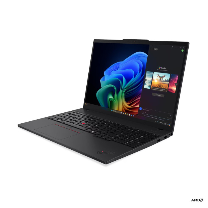 Лаптоп Lenovo ThinkPad T16 Gen 4, AMD Ryzen AI 7 PRO 350, 16" WUXGA (1920x1200) IPS, 32GB RAM, 512GB SSD, Radeon 880M - 21QN001RBM
