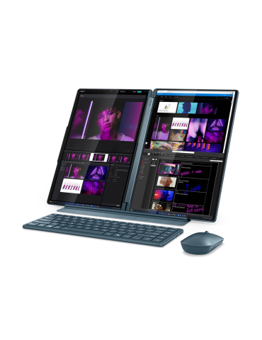 Лаптоп Lenovo Yoga Book 9 14, Intel Core Ultra 7 255H, 14" 2.8K (2880x1800) 120Hz OLED, 32GB RAM, 1TB SSD, Win 11 Home - 83KJ0019RM