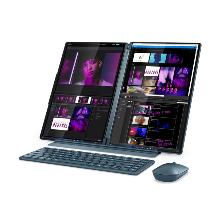 Лаптоп Lenovo Yoga Book 9 14, Intel Core Ultra 7 255H, 14" 2.8K (2880x1800) 120Hz OLED, 32GB RAM, 1TB SSD, Win 11 Home - 83KJ0019RM