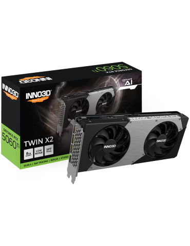 Видео карта Inno3D Nvidia GeForce RTX 5060 Ti 8GB TWIN X2 8GB TWIN X2 OC - N506T2-08D7X-193075N