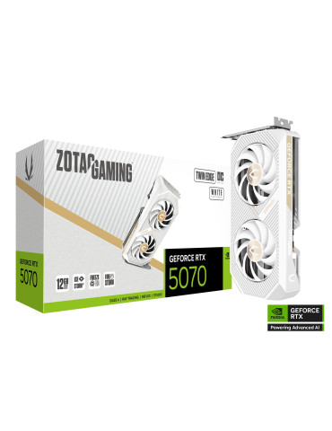 Видео карта ZOTAC GAMING RTX 5070 Twin Edge OC White Edition 12GB GDDR7 - ZT-B50700Q-10P