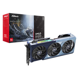 Видео карта AsRock AMD Radeon RX 9070 XT Monster Hunter 16GB GDDR6 256bit - 90-GA6FZZ-00UANZ